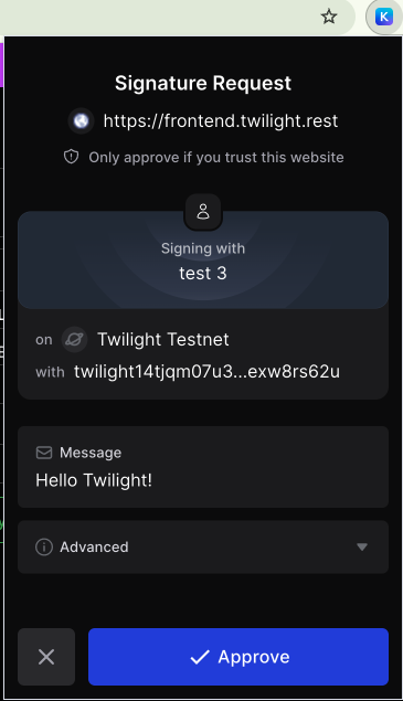 Enable Twilight Chain